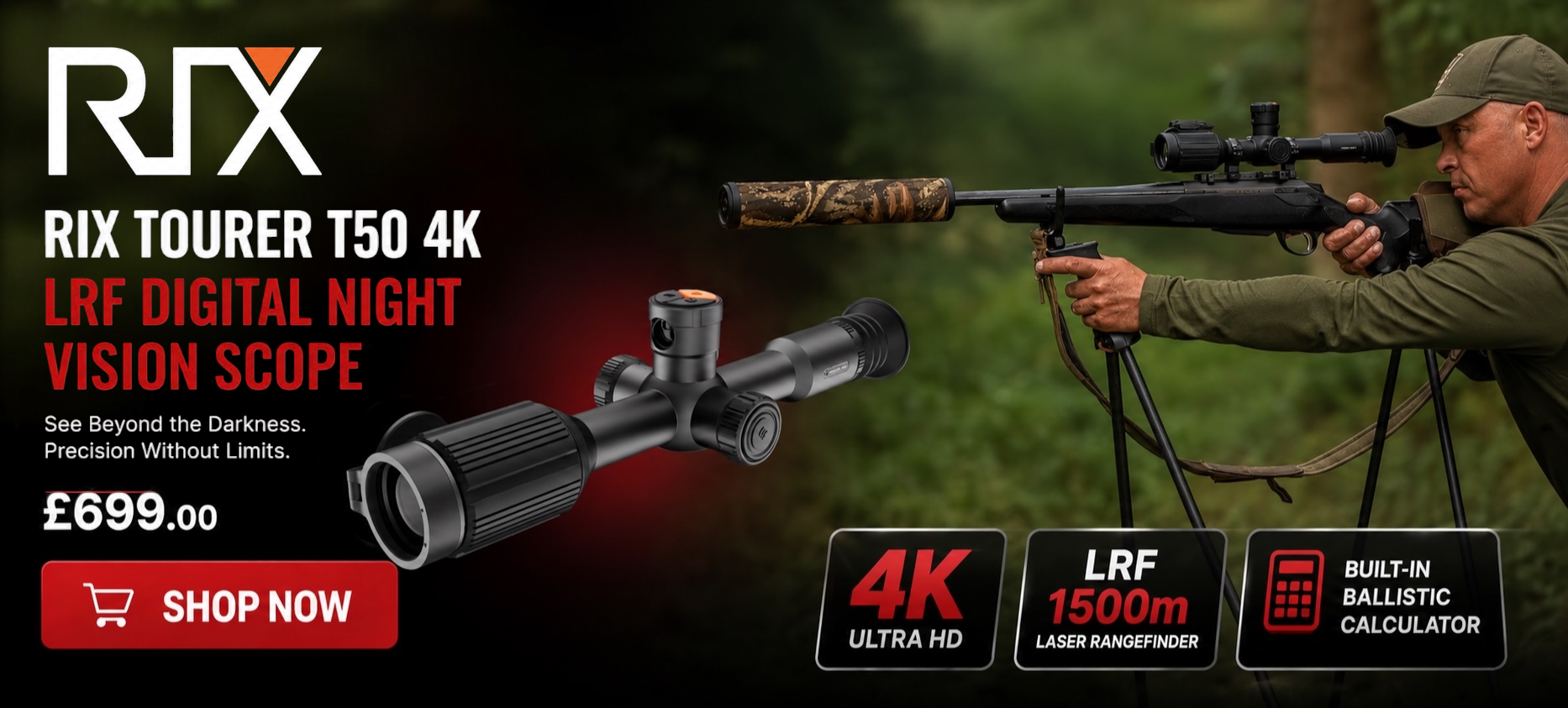 DNT Zulus 4K Tubed Digital Night Vision Scope